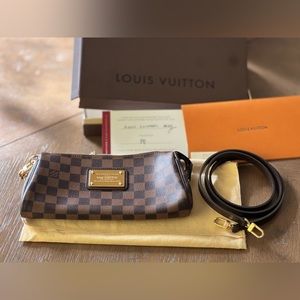 LOUIS VUITTON Damier Ebene Eva Pochette